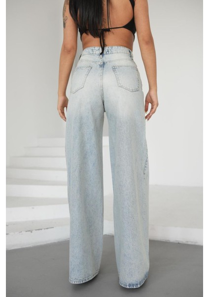 Mavi Kadın Baggy Pantolon Elephant Leg Jeans fırsatları