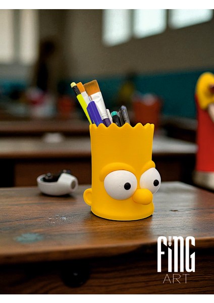 Bart Simpson Tasarımlı Kalemlik ve Organizer – Kalem, Fırça, Makyaj ve Banyo Düzenleyici fırsatları