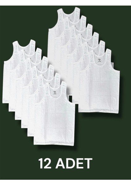 Askılı Erkek Atlet Pamuklu 12'li Paket