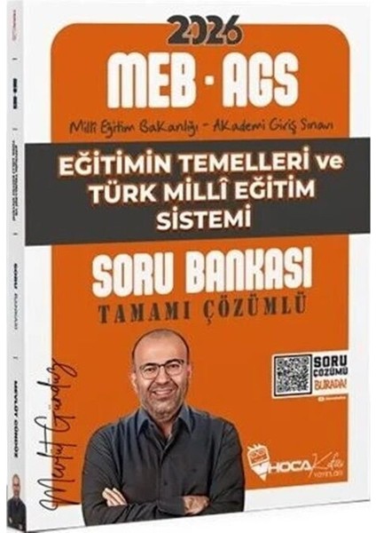Hoca Kafası 2026 MEB-AGS Eğitimin Temelleri ve Türk Milli Eğitim Sistemi Soru Bankası