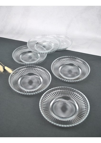 18 Parça Cam Çay Seti Takımı - Pasta Tabağı - Çay Bardağı ve Çay Tabağı Modern Kahvaltı Takımı Seti modelleri