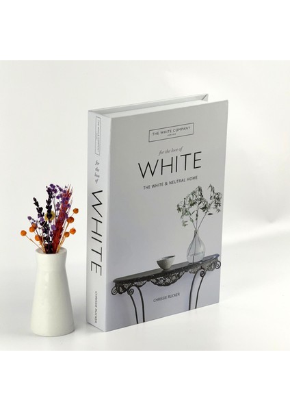Kitap Görünümlü Dekoratif Kutu, Iskandinav Tarzı Kitap Şeklinde Saklama Kutusu, Ev Dekorasyonu, Modern Ev Dekorasyonu- White fiyatları