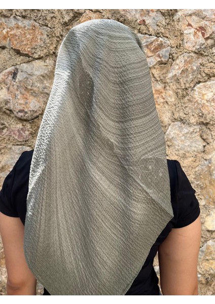 Yeşil Renkli Desenli Yazma – Pamuklu Başörtüsü Eşarp Günlük ve Özel Gün modelleri