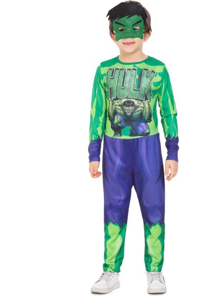Hulk Maskeli Erkek Çocuk Kostüm