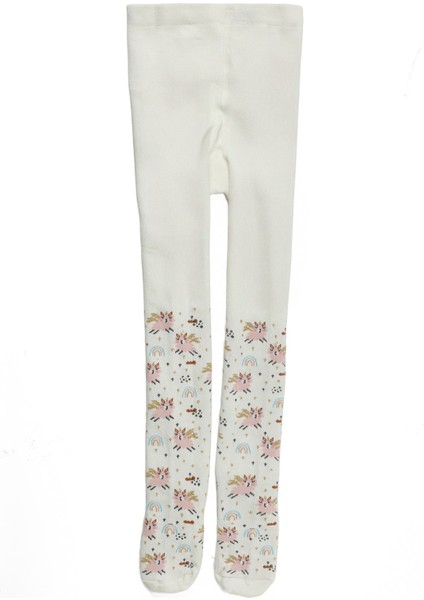 Lama 1 Lı Tıghts-G 5pr Ekru Kız Çocuk Külotlu Çorap