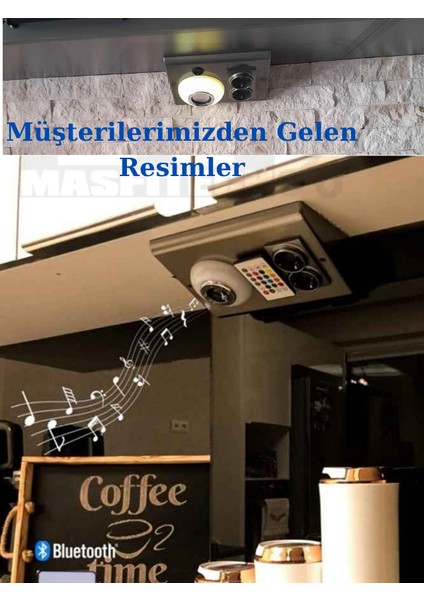 Dolap ve Tezgah Altı Bluetooth Müzik Çalar Prizmatik Venüs Kablolu (5 Metre)