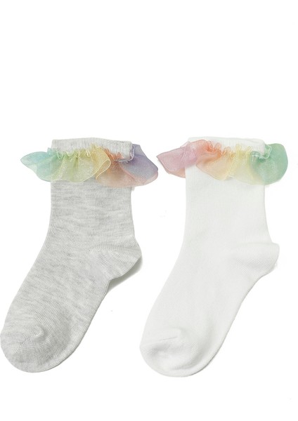 Gokkusagı 3 Lu Skt-G 5pr Çok Renkli Kız Çocuk Soket Çorap