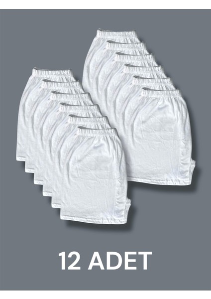 Pamuklu Arjantin Paçalı Erkek Boxer 12'li