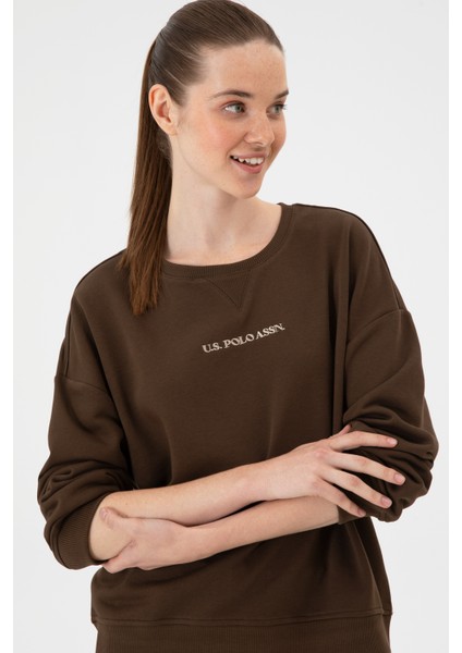 Kadın Kahverengi Sweatshirt 50313562-VR029 fiyatları