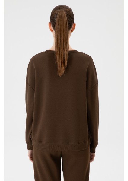 Kadın Kahverengi Sweatshirt 50313562-VR029 indirimleri