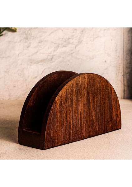 Maro - Ahşap Peçetelik Masaüstü Peçete Organizeri