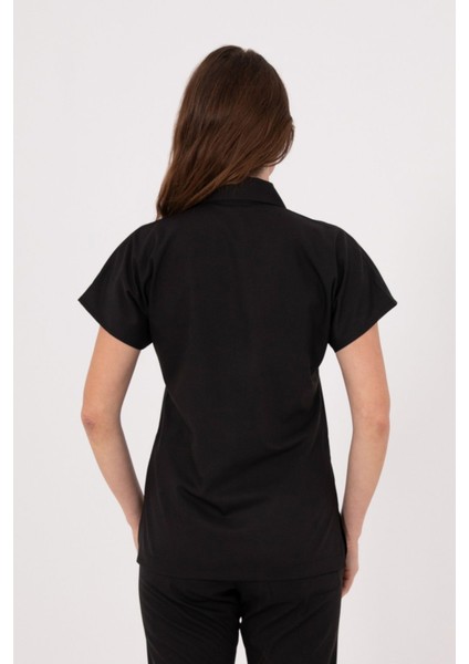 Siyah Myra Premium Likralı Doktor Hemşire Forma Takımı Scrubs Üniforma fiyatları