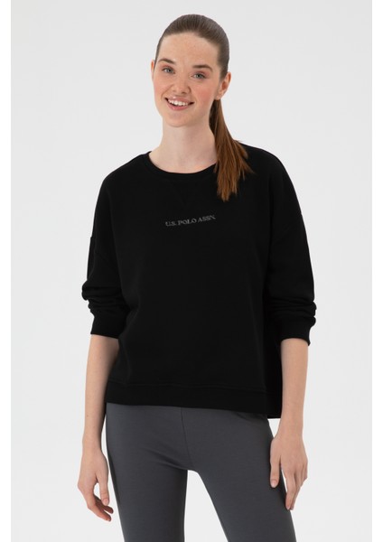 Kadın Siyah Sweatshirt 50313562-VR046