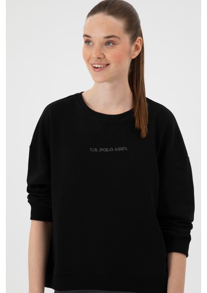 Kadın Siyah Sweatshirt 50313562-VR046 fiyatları