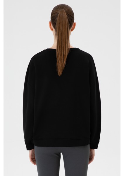 Kadın Siyah Sweatshirt 50313562-VR046 indirimleri