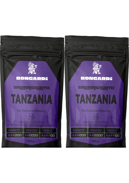Tanzanya Yöresel Single Orjin Nitelikli Kahve 2X200G (Çekirdek Veya Öğütülmüş Seçilebilir)