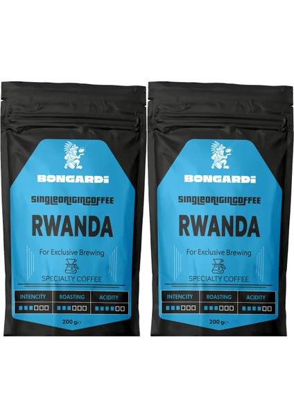 Ruanda Single Orjin Nitelikli Yöresel Kahve 2X200G (Çekirdek Veya Öğütülmüş Seçilebilir)