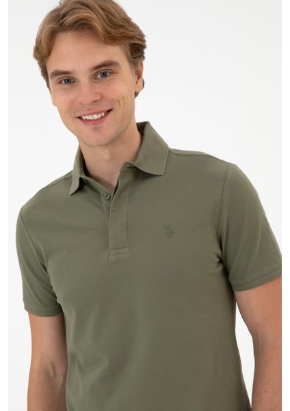 Erkek Koyu Haki Tişört Basic 50306015-VR111 fiyatları