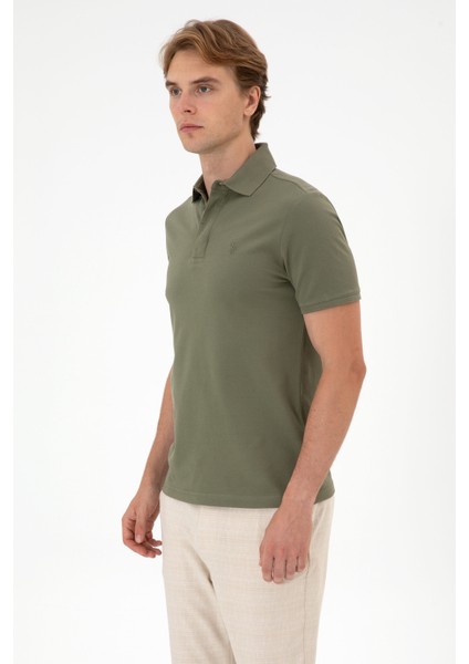 Erkek Koyu Haki Tişört Basic 50306015-VR111 modelleri