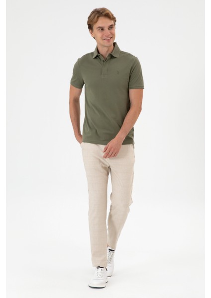 Erkek Koyu Haki Tişört Basic 50306015-VR111 fırsatları