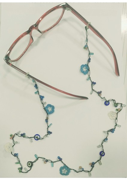 Motifli Tığ Işi Gözlük Ipi