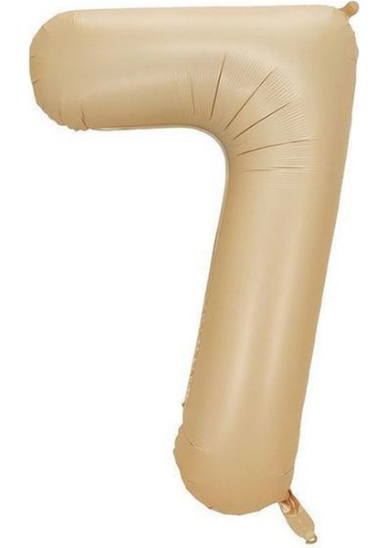 7 Rakamı Karamel Folyo Balon 34 Inch 86 cm