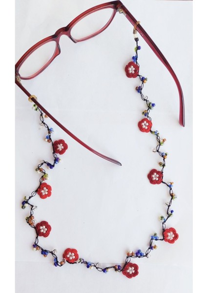 Motifli Oya Işi Gözlük Ipi