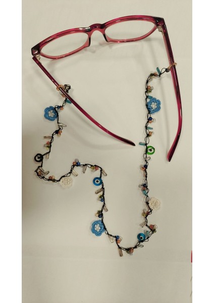 Motifli Oyalı Gözlük Ipi