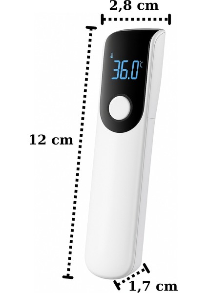 Termio Temassız Dijital Kızılötesi Hızlı, Hassas, Çok Amaçlı Bebek Ateş Ölçer indirimleri