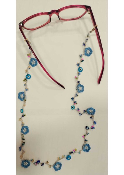 Motifli Oya Işi Gözlük Ipi