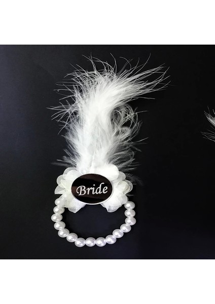 Incili Nedime Bilekliği Gümüş Pleksili Beyaz Otrişli 7'li Set modelleri