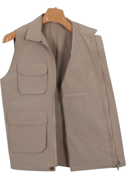 Erkek Keten Yelek Regüler Fit Yakalı RAR01309 fırsatları