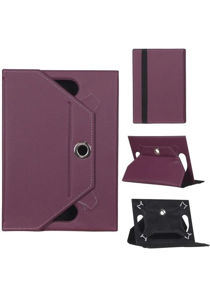 Vorcom Stab7 Universal Standlı Tablet Kılıfı Mor