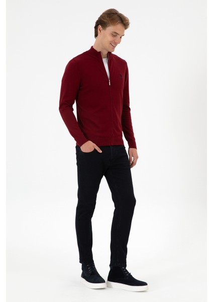 Erkek Bordo Hırka (Triko) 50313684-VR014 fırsatları