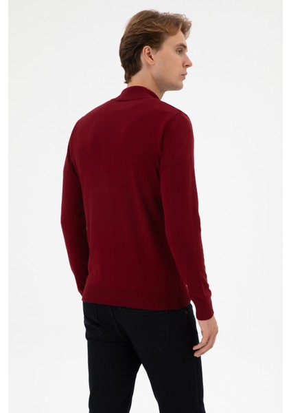 Erkek Bordo Hırka (Triko) 50313684-VR014 indirimleri