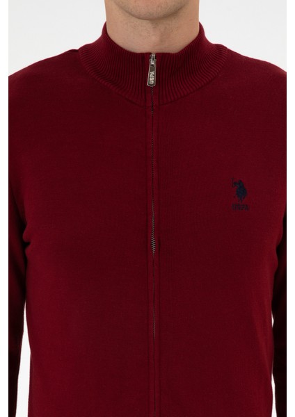 Erkek Bordo Hırka (Triko) 50313684-VR014