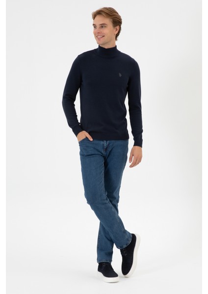 Erkek Lacivert Kazak /triko 50313712-VR033 fırsatları