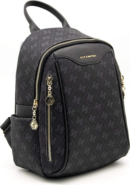 Kadın 906-45407 Sılver Polo Sırt Çantası M178 Siyah-Mat Siyah fiyatları