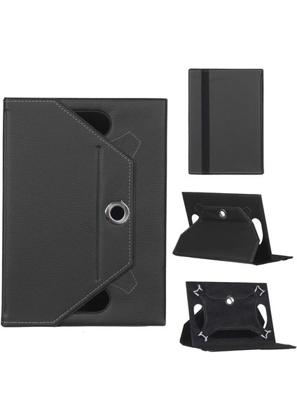 Vorcom S7 Pro Universal Standlı Tablet Kılıfı Siyah