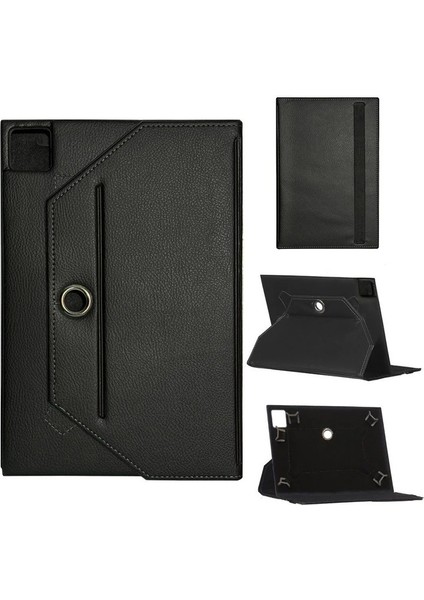 Apple Ipad Pro 11 4.nesil A2761 Universal Standlı Tablet Kılıfı Siyah