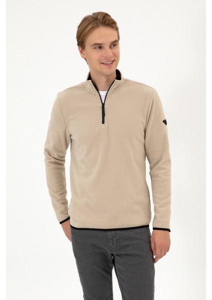 Erkek Koyu Bej Sweatshirt 50313777-VR088 modelleri