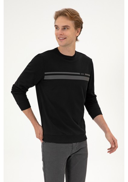 Erkek Siyah Sweatshirt 50313801-VR046