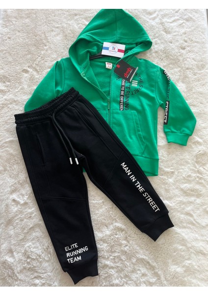 The Man Fermuarlı Kapşonlu Erkek Ikili Takım