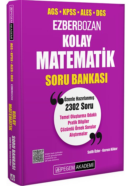 AGS KPSS ALES DGS Kolay Matematik Soru Bankası