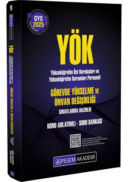 2024 YÖK Görevde Yükselme ve Ünvan Değişikliği Konu Anlatımlı Soru Bankası