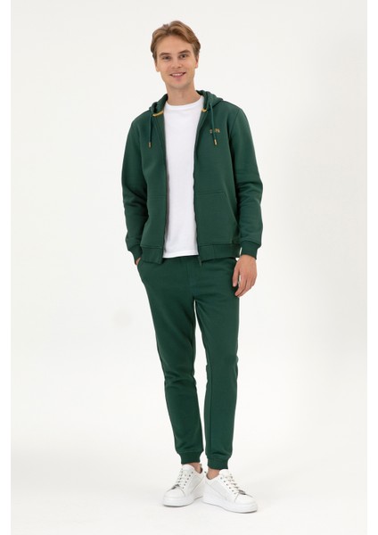 Erkek Koyu Yeşil Eşofman Altı 50313765-VR079