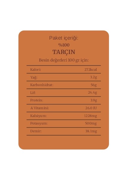 Tarçın 50 gr modelleri