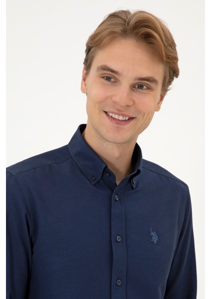 Erkek Lacivert Gömlek Basic 50316723-VR033 fiyatları