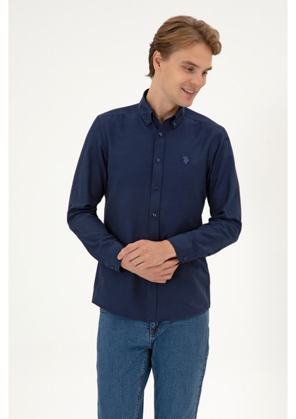 Erkek Lacivert Gömlek Basic 50316723-VR033 modelleri