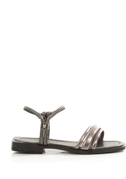 MİA026-1504 Günlük Kadın Tatil_düğün-Eğlence Platin Sandalet modelleri